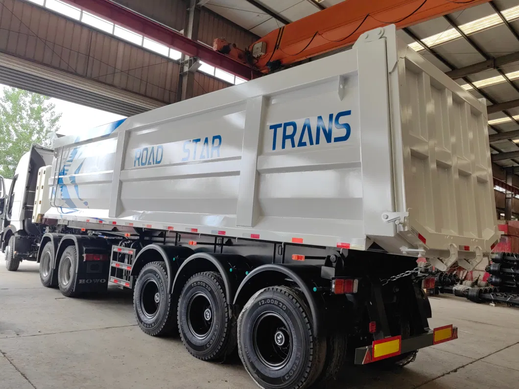 Heavy Duty 3/ 4/ 6 Axles 40 Ton 60 Tons 80 Tons Hydraulic Tipping Rear U Shape Dump Trailer / Tipper Semi Trailer for Sand/Mine/Stone Transport