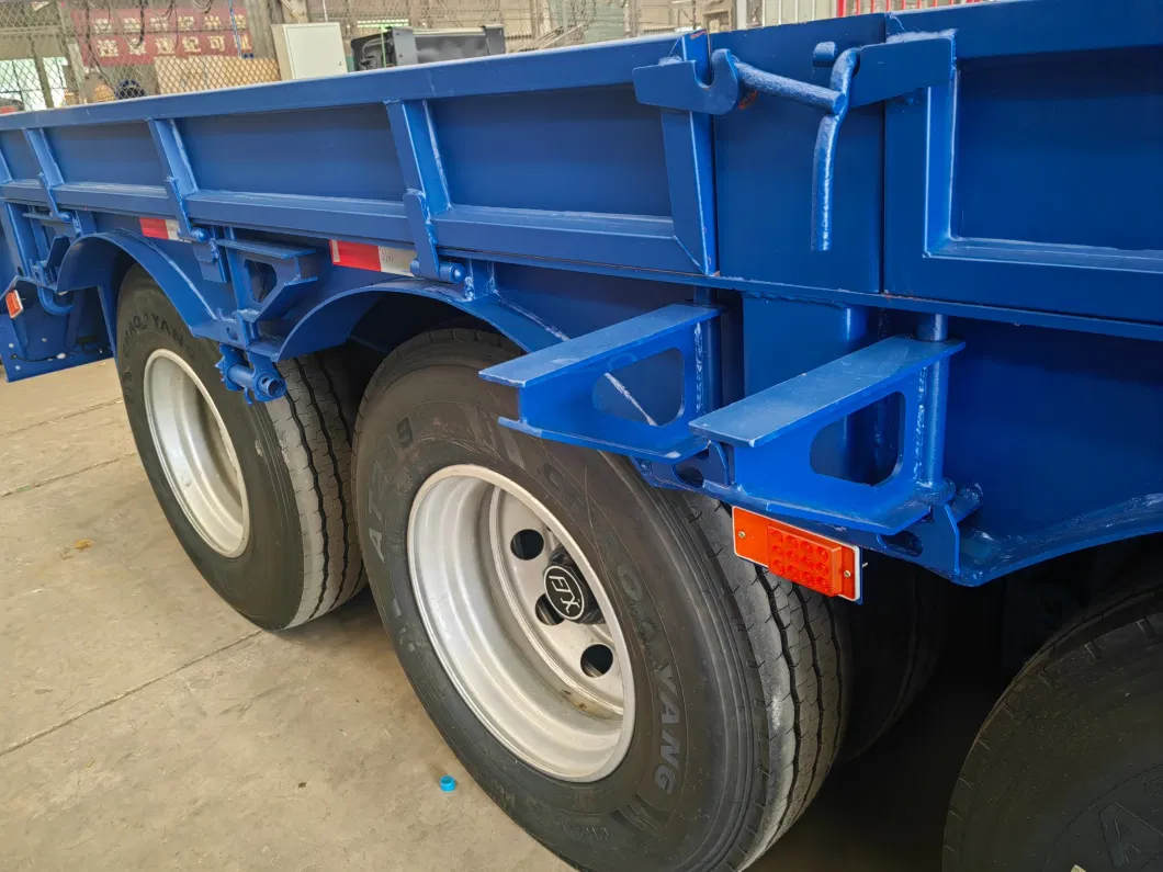 Hot Selling 80t 100t Heavy Duty Low Bed/Lowboy/Low Loader Semi Trailers 3 Axles 4 Axles Low Flatbed Truck Trailer