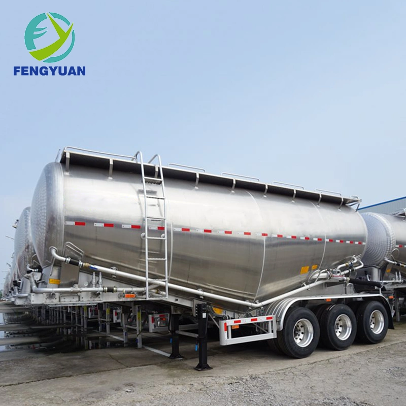 60ton Tanker Storage Tank Dry Powder Bulk Cement Semi Truck Trailers