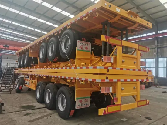 Novo semi-reboque de 3 eixos 40FT 40 toneladas esqueleto chassi caminhão contêiner reboque de trator usado