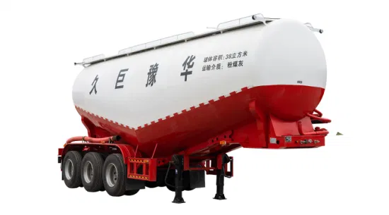 Reboque tanque de cimento a granel (transporte de cinzas volantes, farinha, material em pó seco)